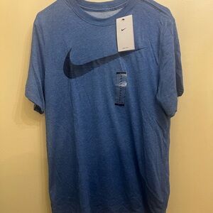 Nike Blue Short Sleeve Tee with Swoosh